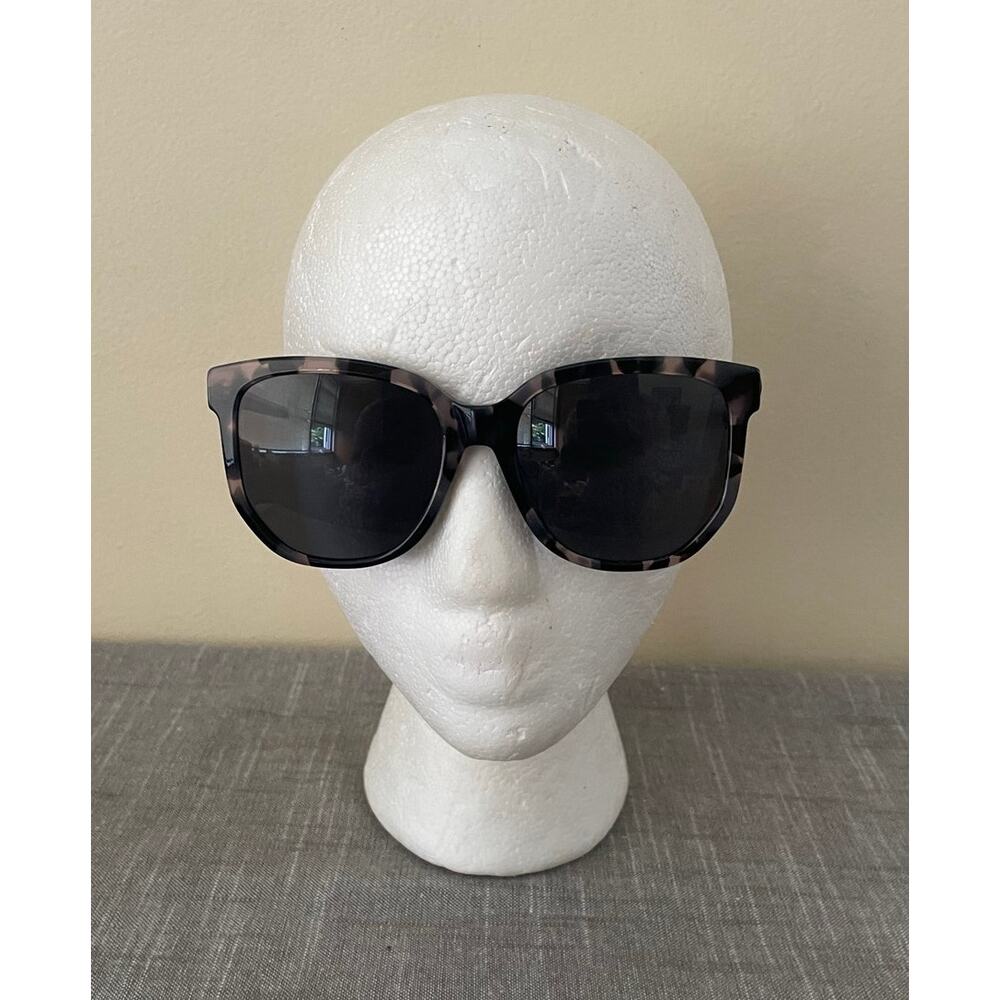 QUAY Coffee Run MiMi Womens Black Gray Tortoise Polarized Round Sunglasses - Picture 7 of 14